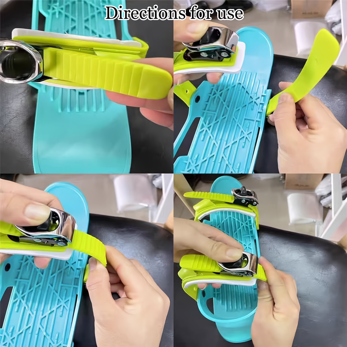 Mini Ski Skates - All-Terrain Snow Skating & Skiing Shoes with Adjustable Binding-Compatible for skateboarding on Snow | Low-Temperature Friction-Resistant Winter Sports Gear | (No Binding Included) | for beginners on Mountains & Urban