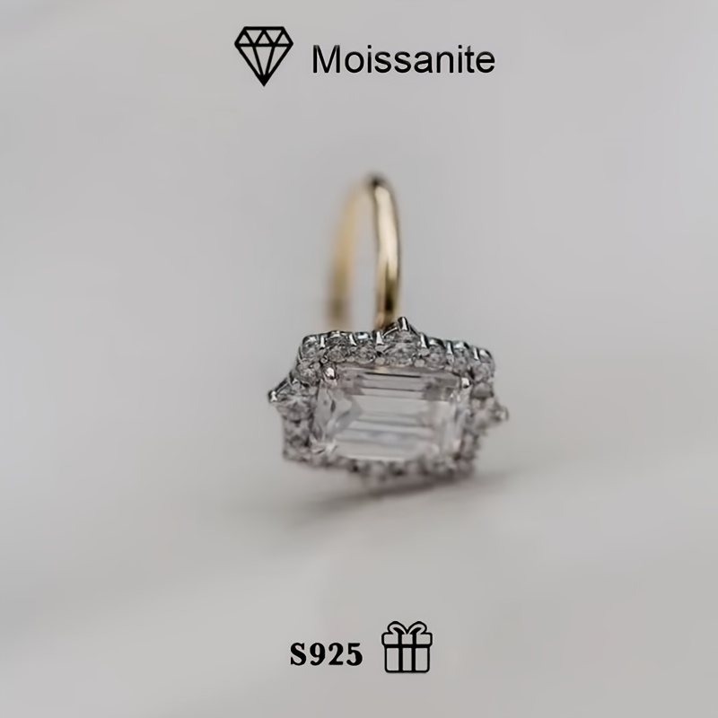 Elegant Palace Style 2ct Moissanite Ring in S925 Silver