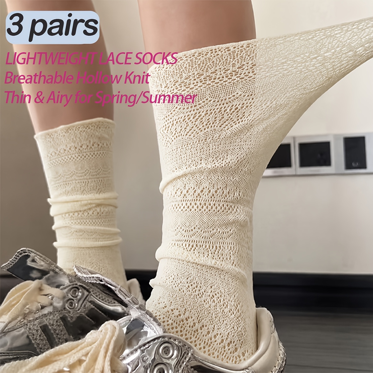 mesh socks sold on Temu United States