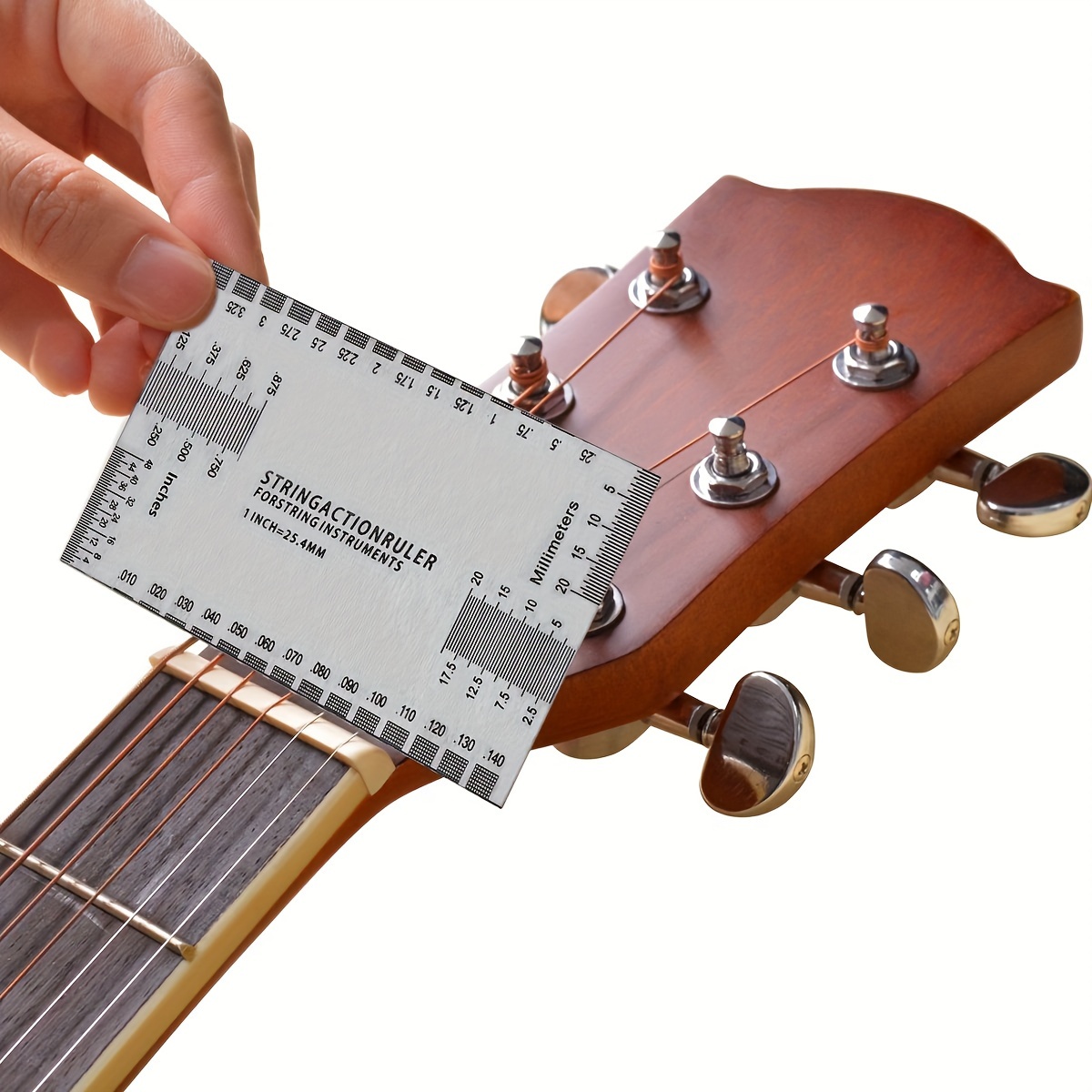 String Action Gauge Ruler Guitar Height Gauge Set Tool Temu