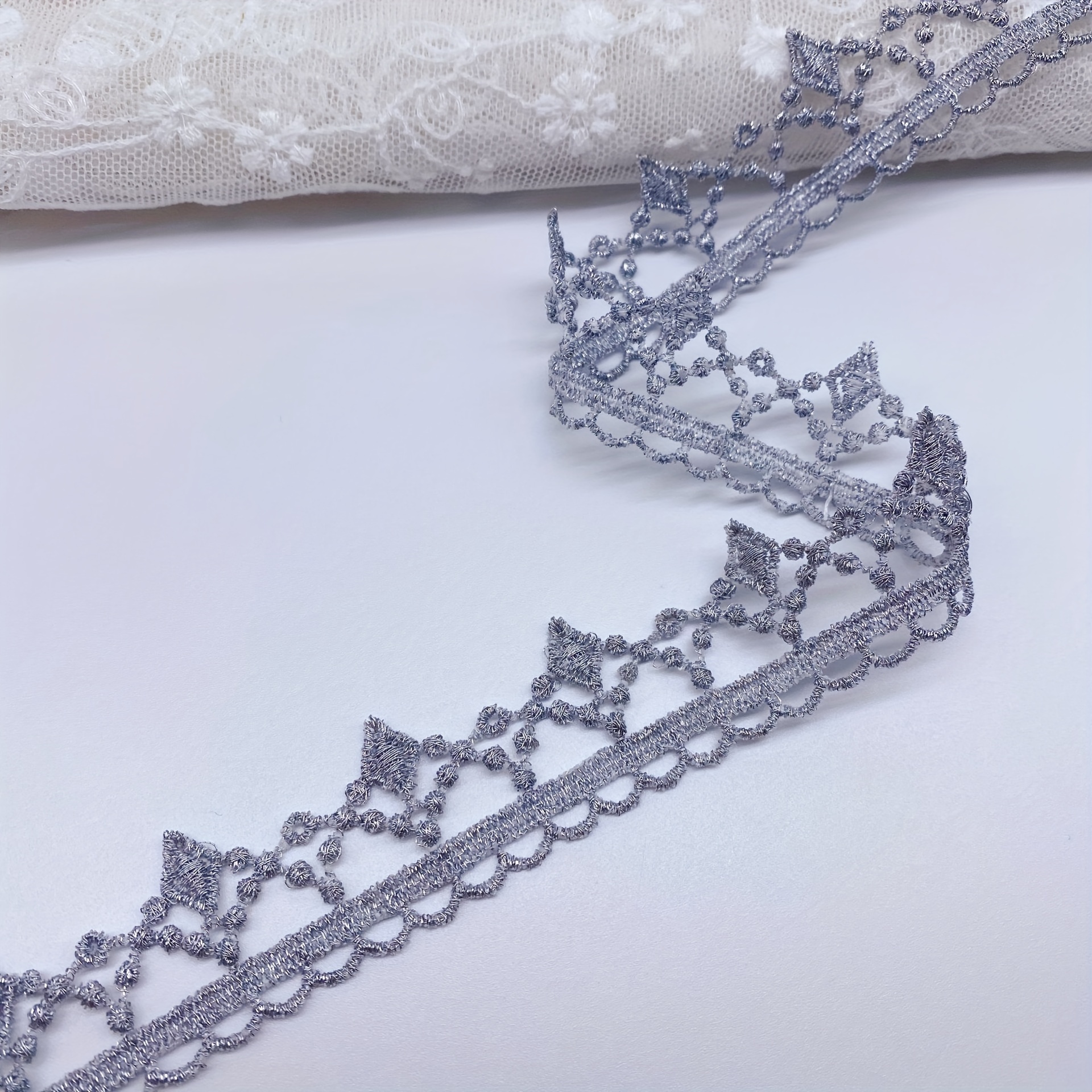 Trim With A Width Of Inches, Suitable For Clothing Accessories Such As Water-soluble Lace, Worn As A Woven Tape Lace