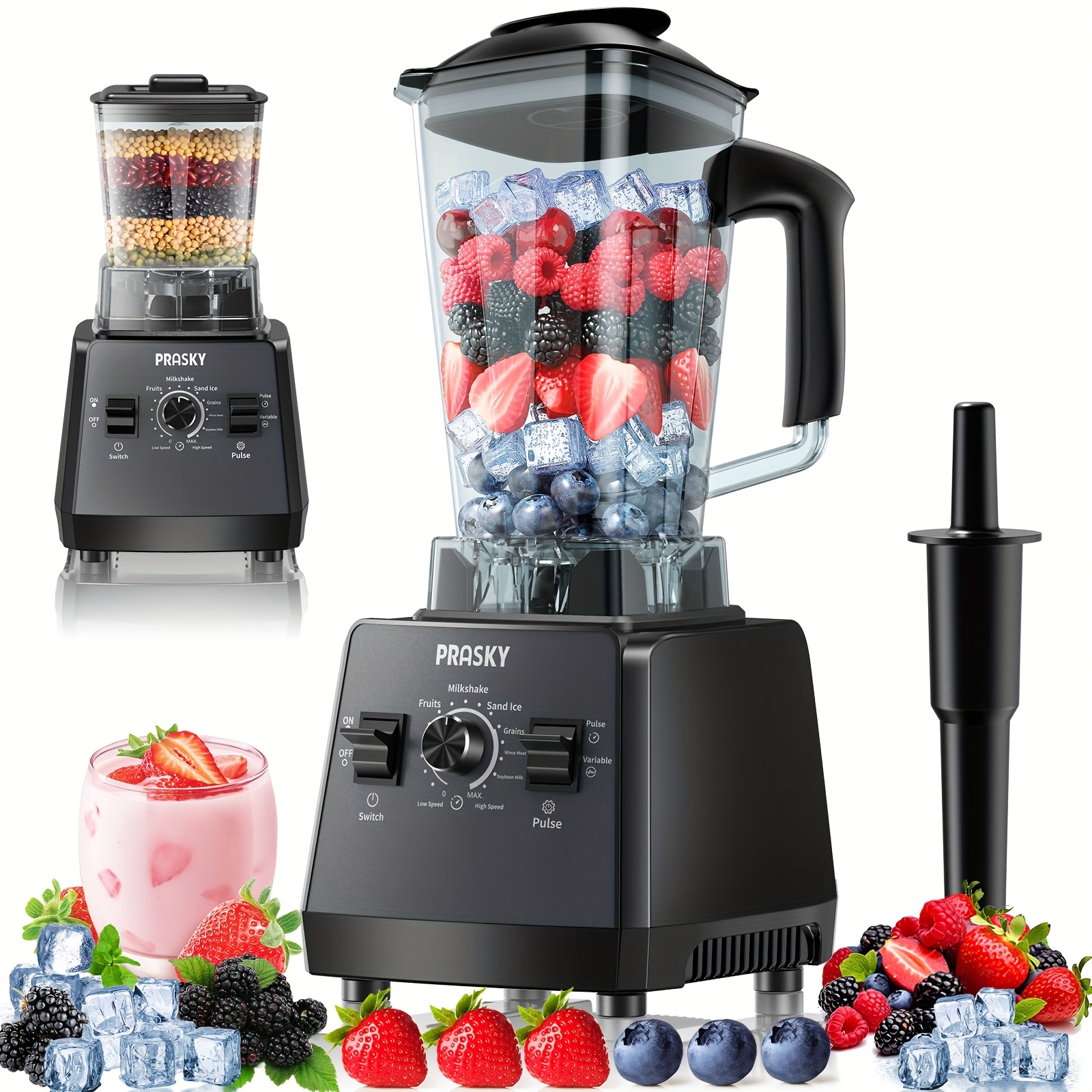 Professional Blender, Smoothies Blender with 2 Containers, 68oz... product image 10