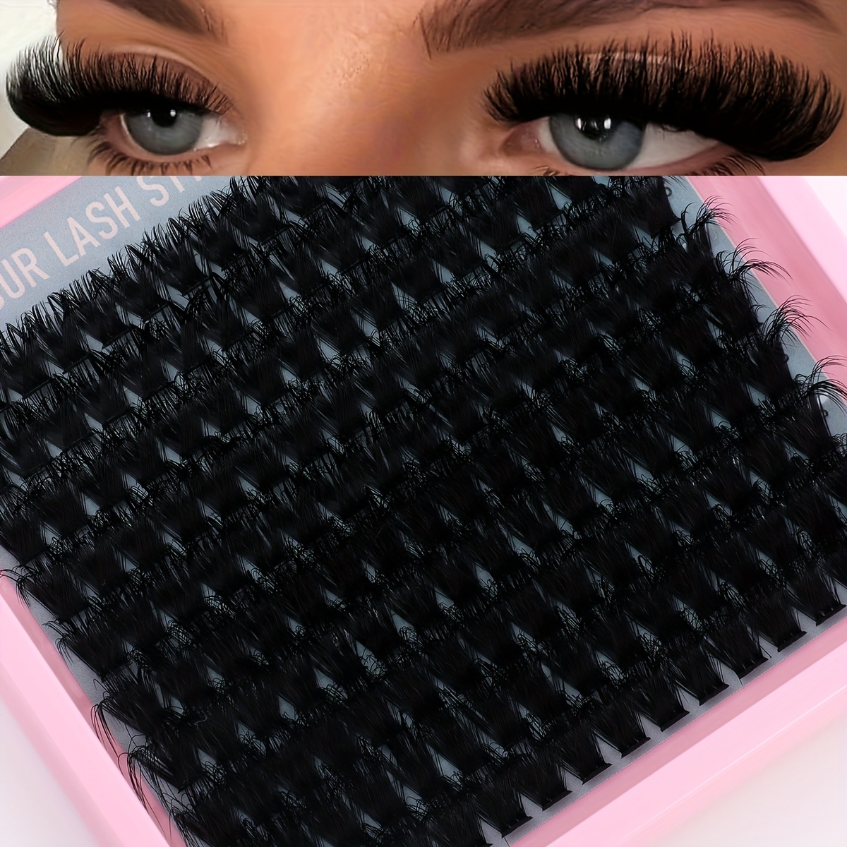 160 Clusters Of Thick False Eyelashes, 160d, 14-20mm Mixed Lengths, Volumizing And , Reusable, For Dramatic Makeup