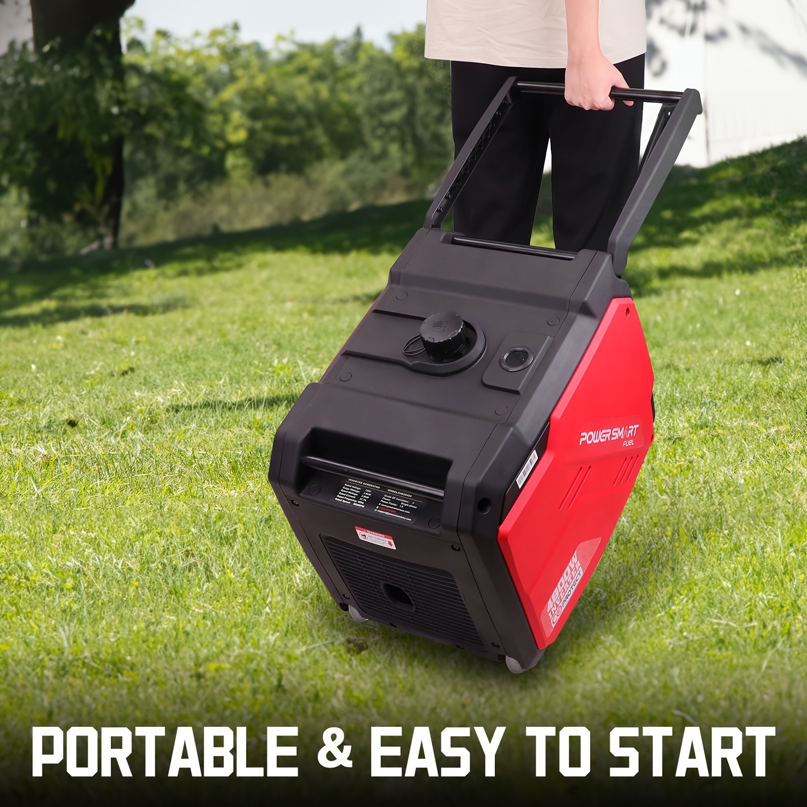 4800 watt 3600 watt gas engine generator for camping emergencies   alarm portable     Product details 0
