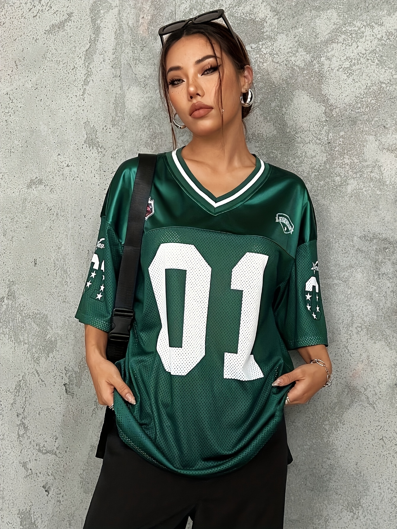 tシャツ FOOTBALL UNIFORM TEE レディース 51TFnJ191sL.jpg
