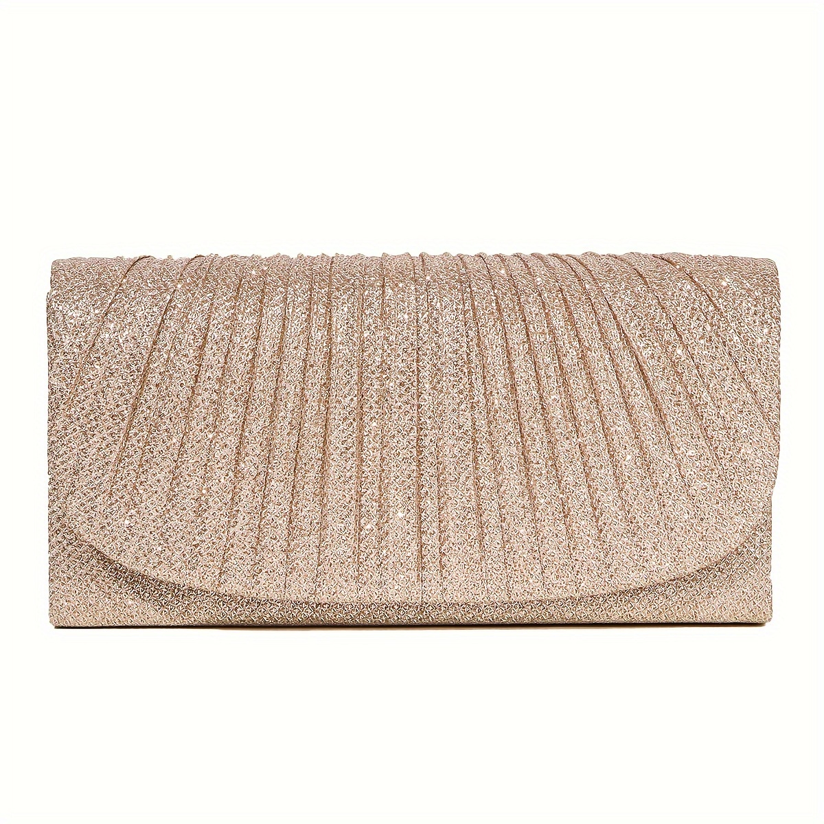 E-shop Mini Glitzer Abendtasche, einfache plissierte Umschlag Clutch für , Dinner, Hochzeiten, Dates
