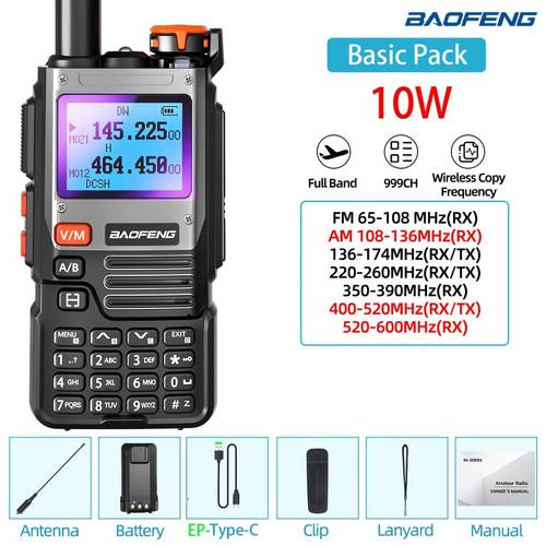 walkie talkie wireless copy frequency 999ch type c charge dtmf 999 channels weather usb type c charging fm radio rechargeable lithium polymer battery automatic frequency matching