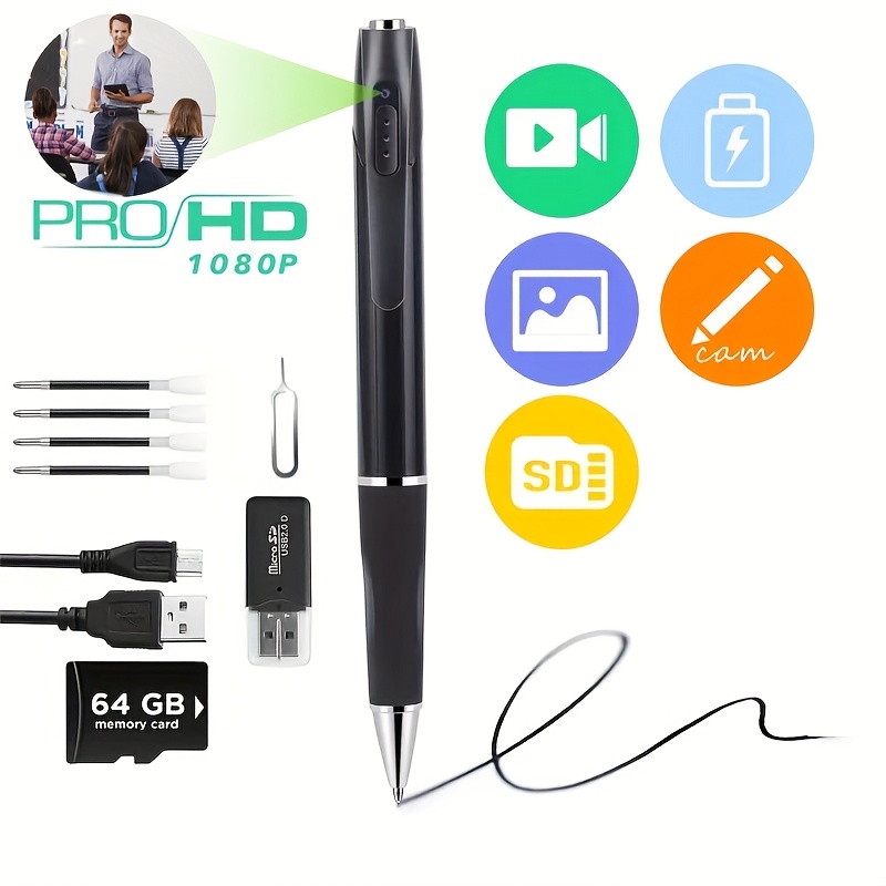 1pc portable camera video 1080p hd security camera indoor Temu