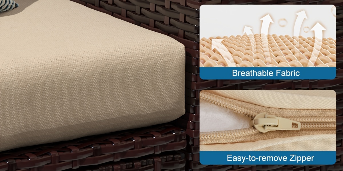ROYALCRAFT 4-Piece Wicker Patio Set 12 ROYALCRAFT Patio Set