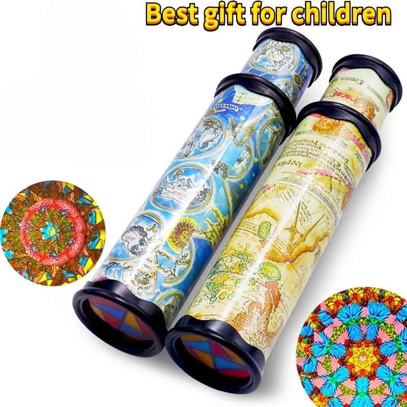   kaleidoscope toy an extendable long version with colorful rotating images a scientific exploration for enlightenment   educational play ideal gifts for christmas and halloween random colors