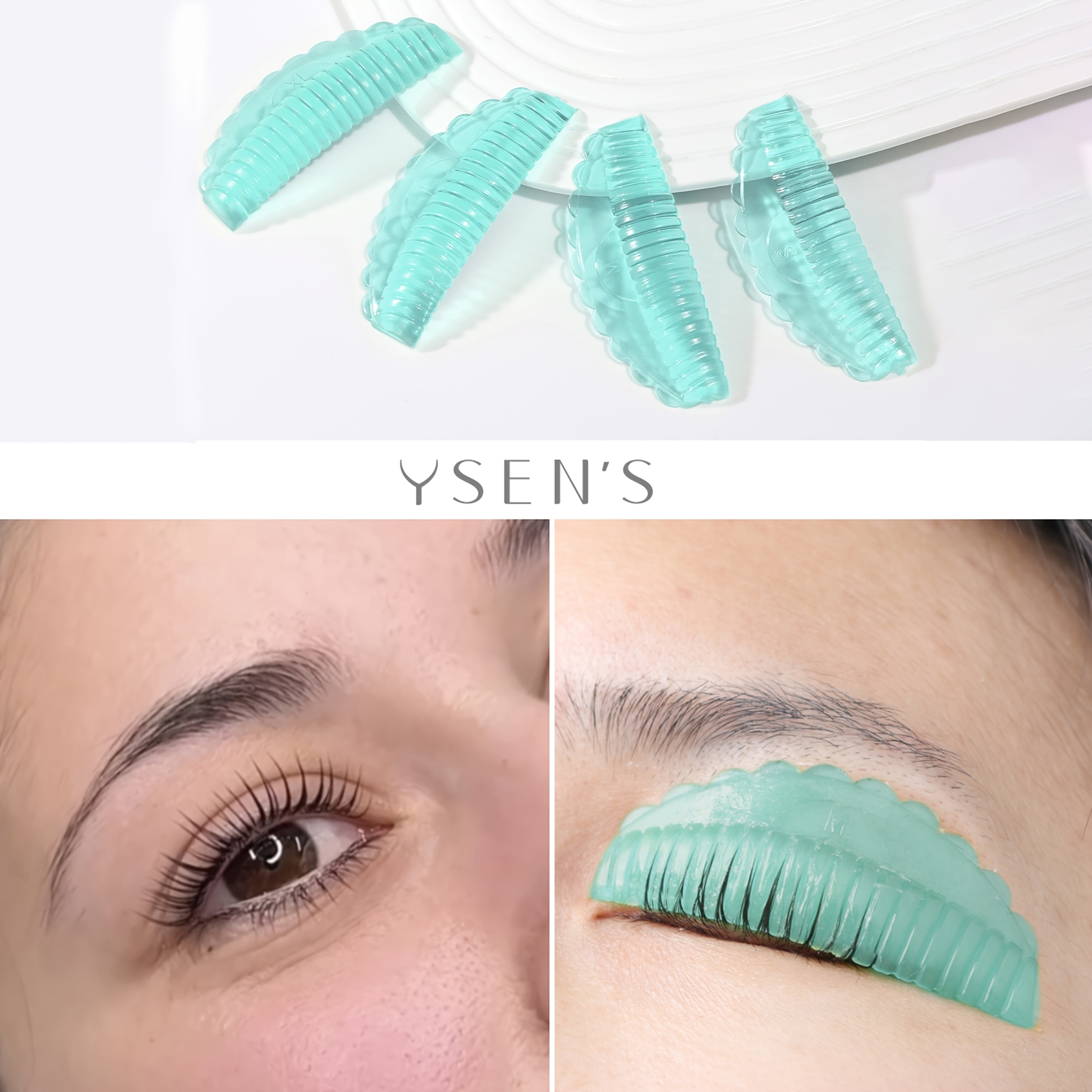 Image of 8pcs/4sizes Silicone Curler Pad, Soft Jelly Self-adhesive 4 Pairs For Lash Lift Reusable Soft J&l&b& D Curls Eyelash Lifting Rod Makeup Beauty Tool Lash Lift Pads