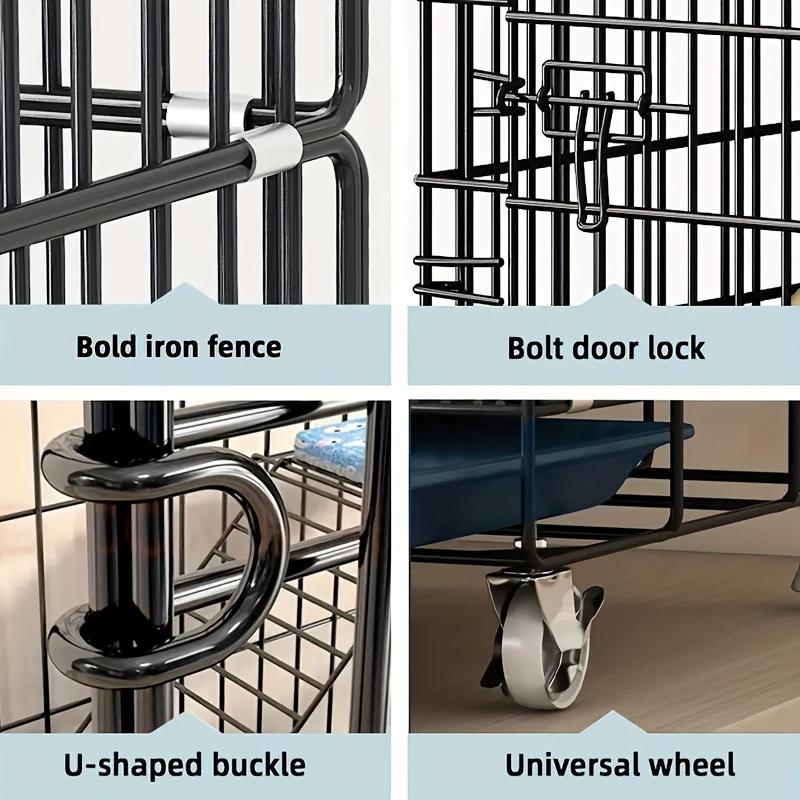 extra large portable folding cat cage   indoor cat house and climbing structure details 6