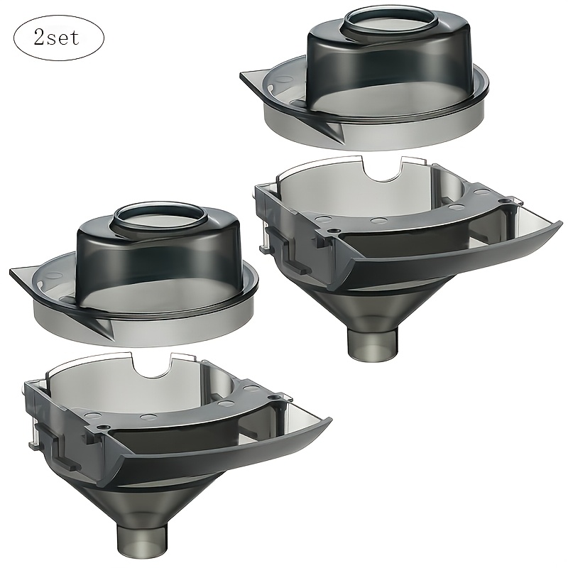 1set/2set Formula Dispenser Replacement Funnel Compatible With Brezza Replacement Parts Funnel And Cover, Grey (breast Pump)
