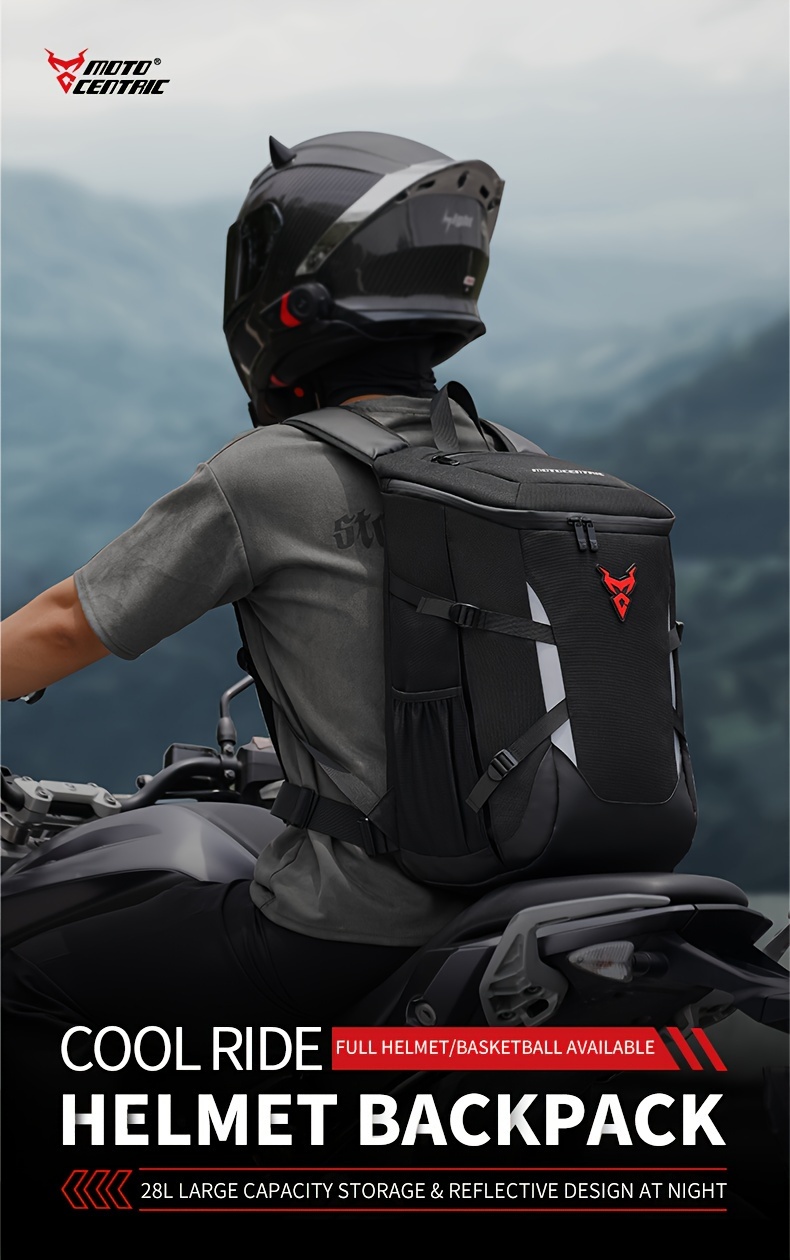 Mochila Para Casco De Moto - Impermeable, Gran Capacidad 35-55L, Unisex, Ideal Para Viajes