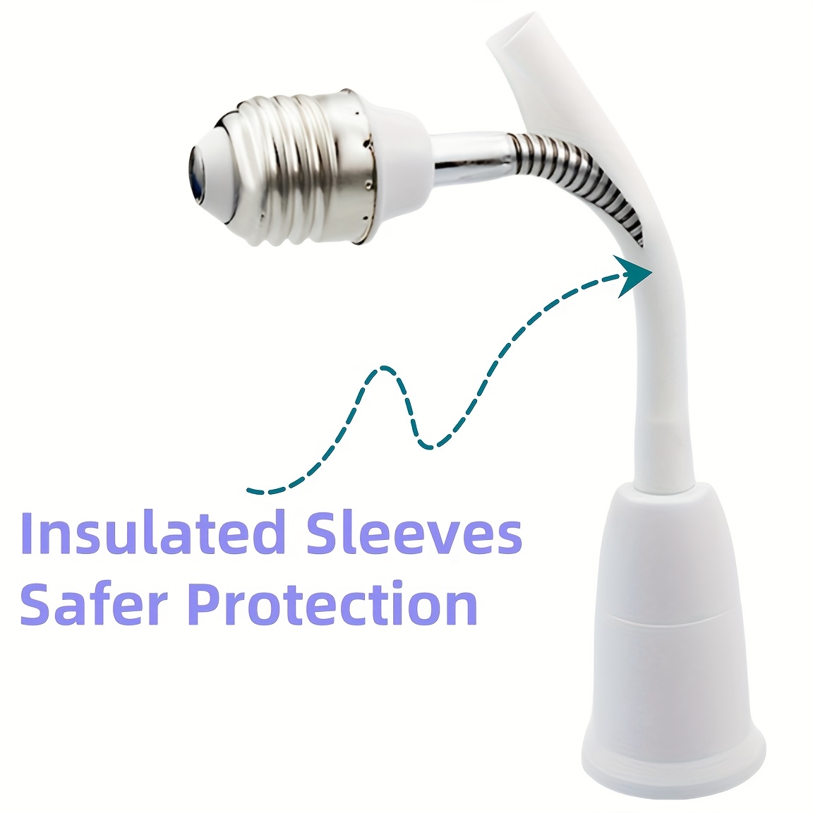 JNXQWE E12 Light Socket,Threaded Candelabra Base Bulb Lamp Holder Light  Socket With Ring,E12 Lamp, image size:1152x1152