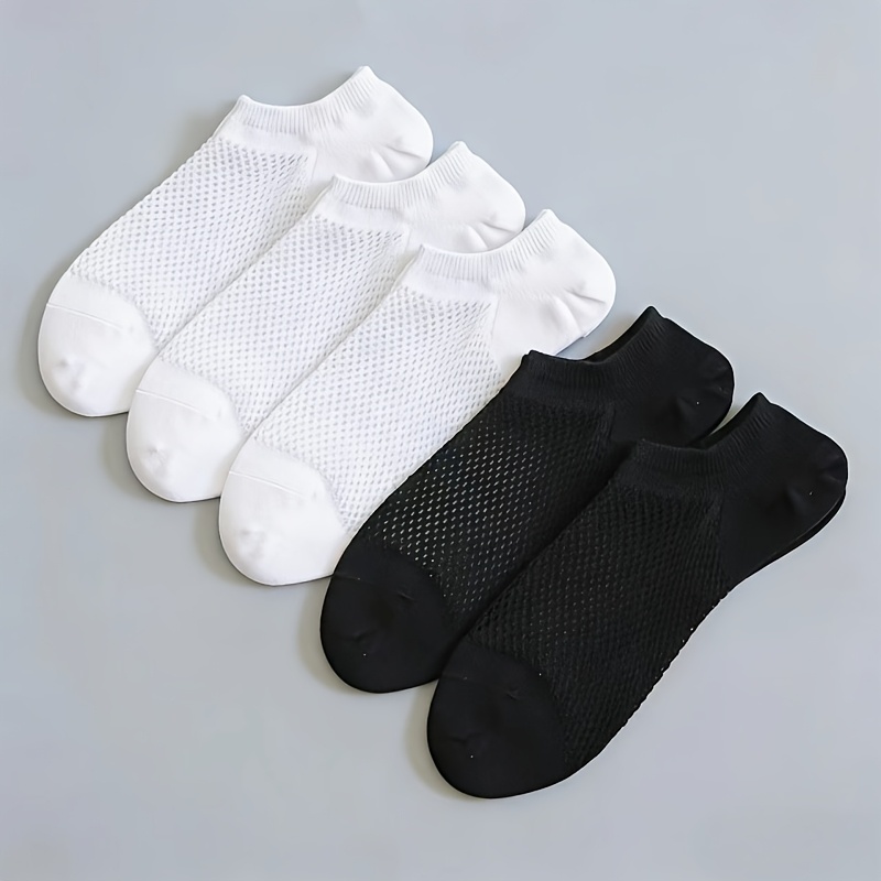 5 pairs of breathable invisible air conditioning socks for spring and summer comfortable womens boat socks that are non slip   in place