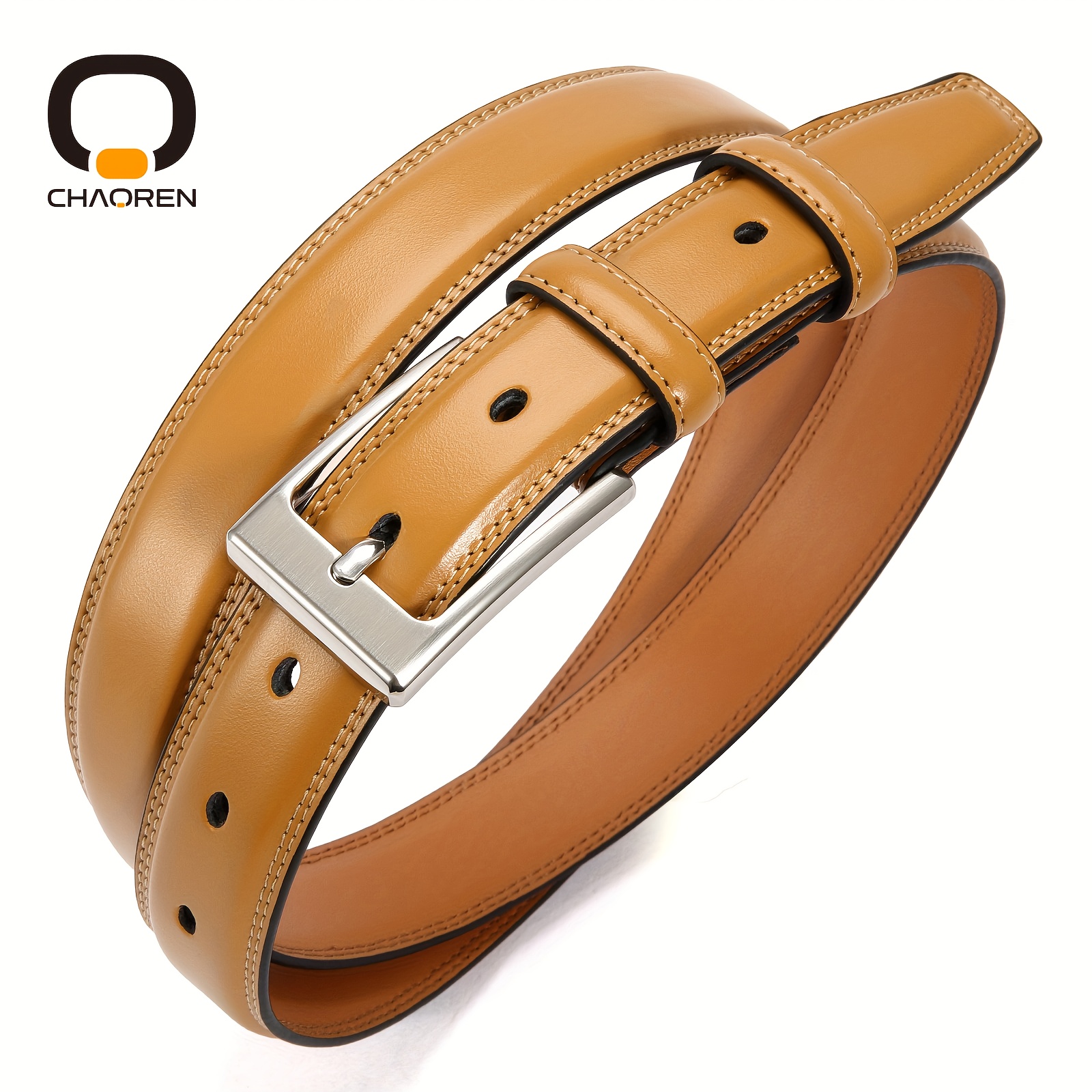 

Chaoren Mens Belts Leather - Belts For Men 1 1/ 8" Mens Dress Belt - Perfect Companion To Mens Shoes