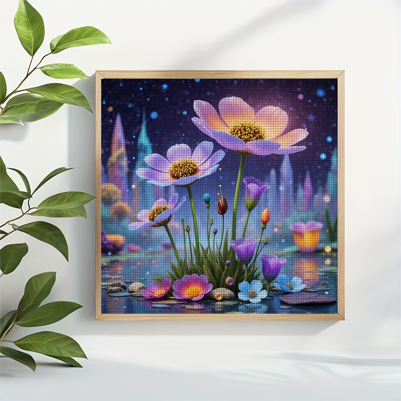 Cross Stitch Kit, Dream Floral Cluster Pattern for Beginners