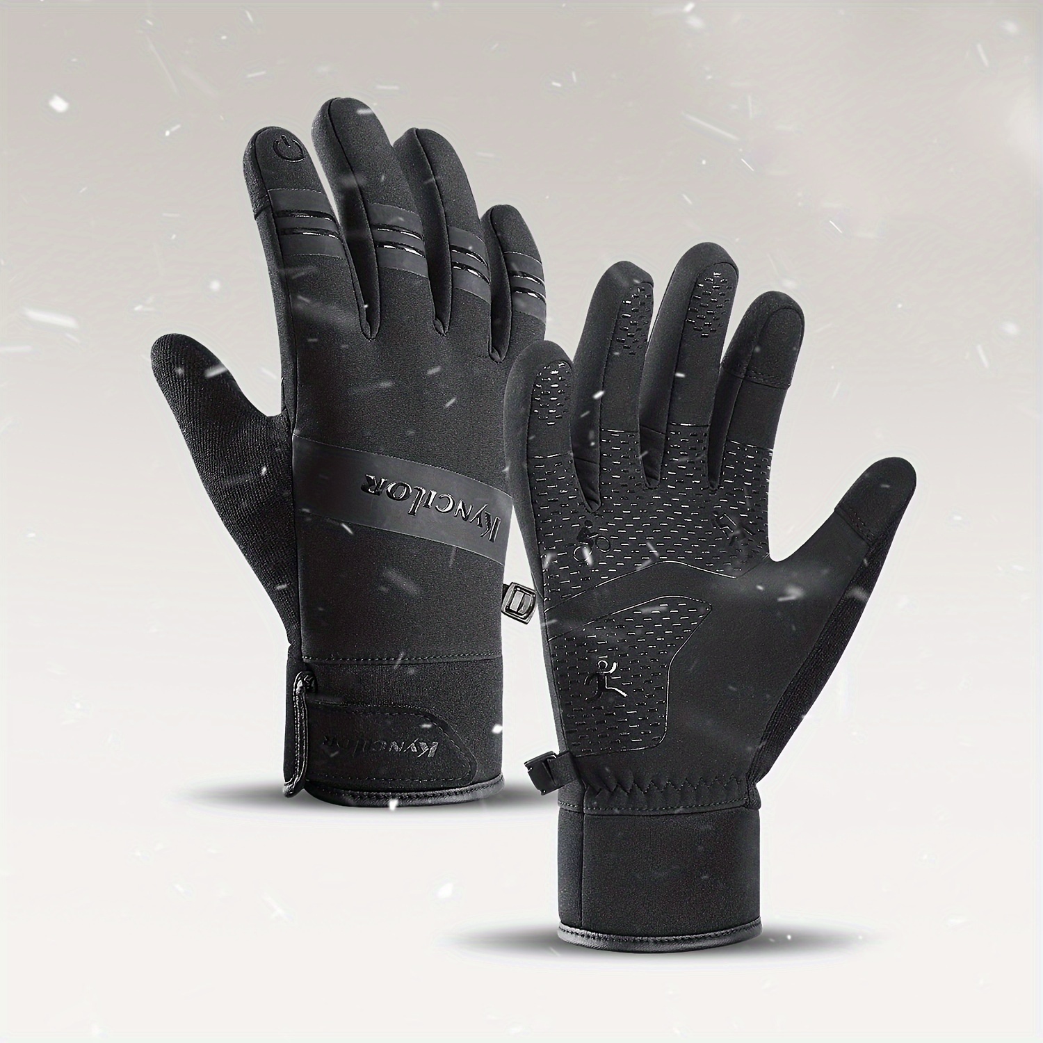 

Outdoor Winter Glove, Waterproof Touchscreen Warm Cycling Glove, Anti-slip Windproof Winter Ski Glove