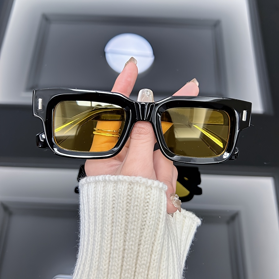 1pc Vintage Square Fashion Fashion Glasses Women Men Retro Trendy Rectangle Casual Small Frame Fashion Glasses Female