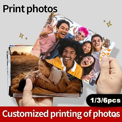 customized 1 3 6pcs customized photo print 5inch 6inch 8inch best gifts for wife record motivational home decoration gift high quality paper brithday wedding gifts animals photos