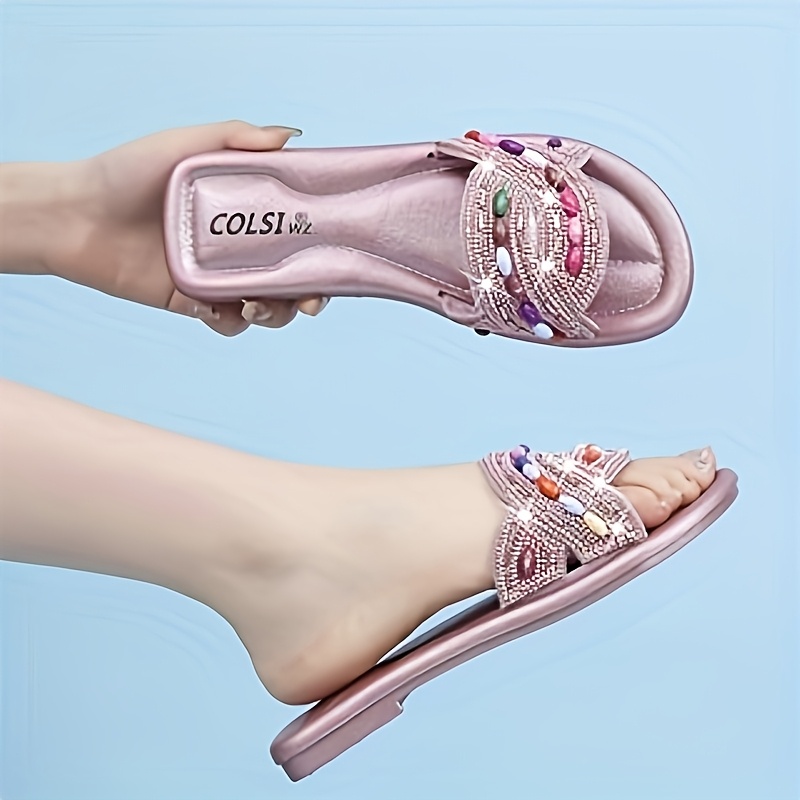 TEMU Women's Sandals 2316# Flat Shoes S Sandals Walking Shoes Summer Footwear 090523