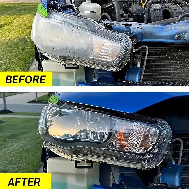 2pcs car headlight repair liquid car headlight oxidation yellowing scratch enhancement crystal plating coating renovation agent details 7