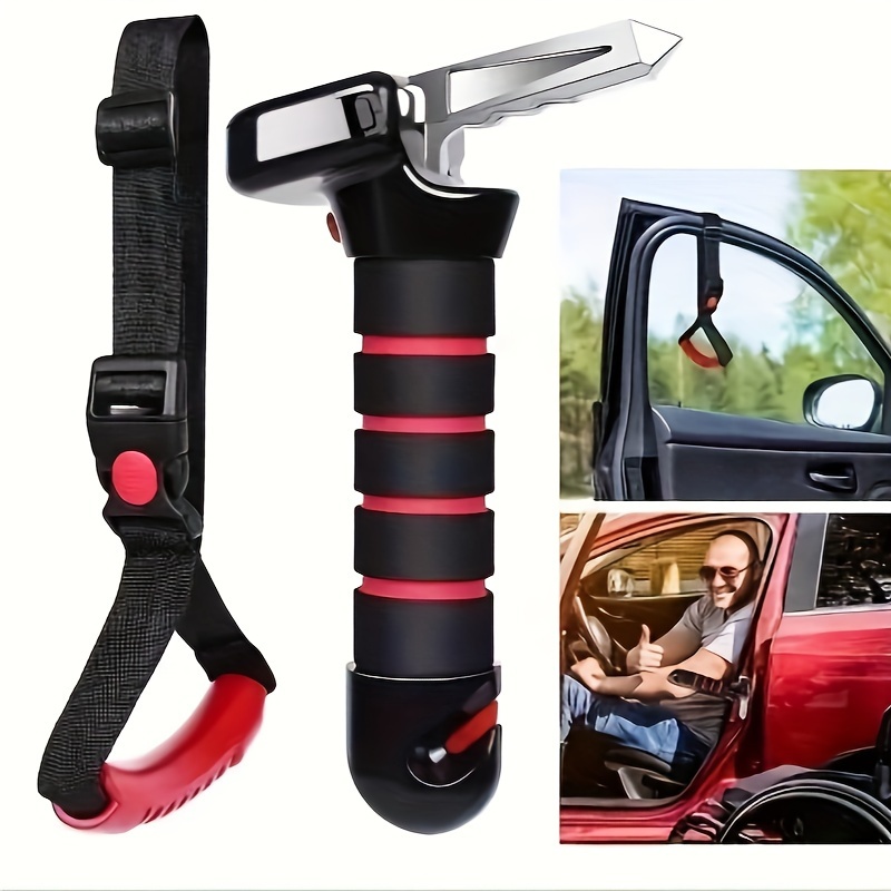 

Multifunctional Car Safety Hammer + Adjustable Safety Car Aid Puller Armrest Strap