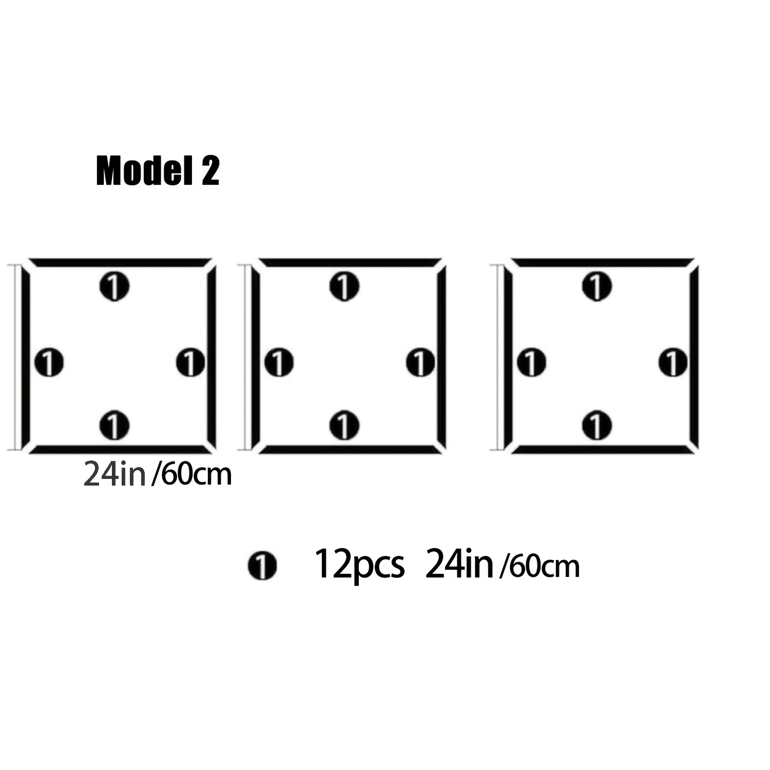 3 Sets of Pre-Cut Wall Panels for Interior Decoration