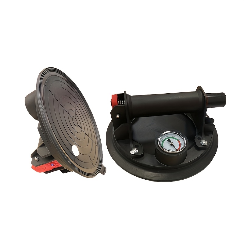 TEMU 2pcs Glass Suction Cup, Vacuum Glass Suction Cup With Pressure Gauge, 8-inch Heavy-duty Suction Cup, Used For Transporting Large Glass, Ceramic