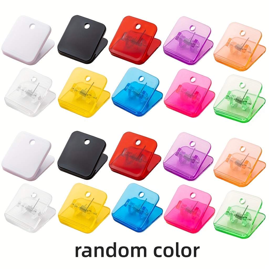 20 Stück Steckclips zum Quilten Nähen in zufälligen Farben, Nähhandwerk, Mehrzweck-Kunststoffclips für Papier, Dokumente: retailer-supplied image