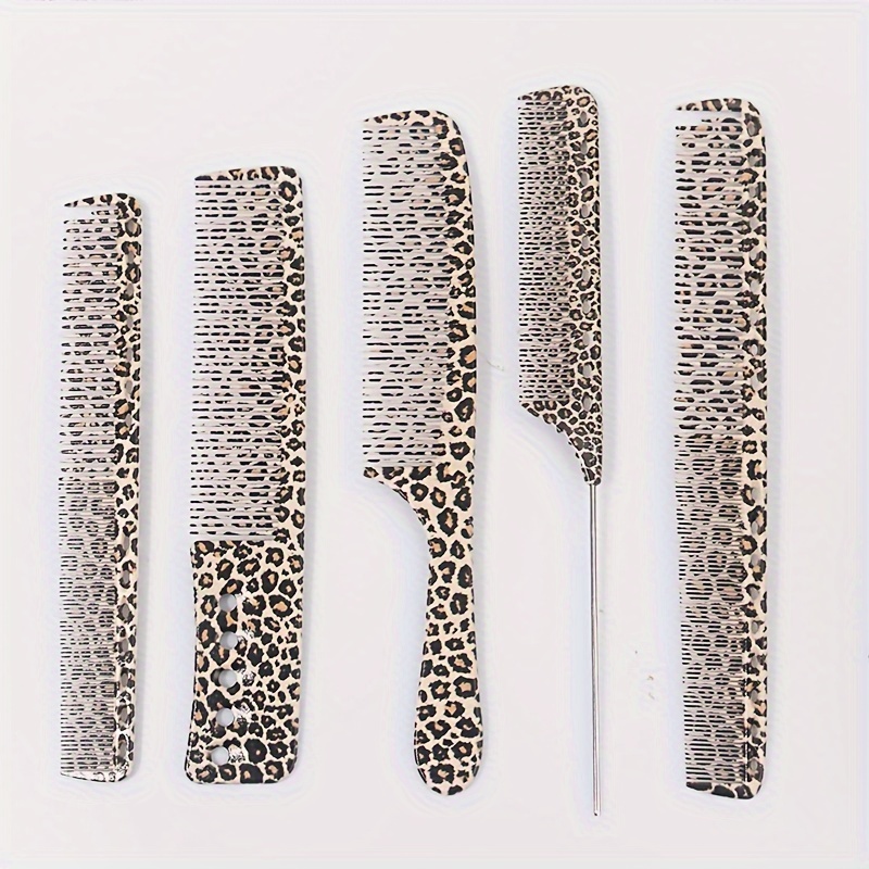 

Professional Leopard Cut Hair Styling Comb, Salon Barber Styling Comb For Salon And Home Hair Brushes