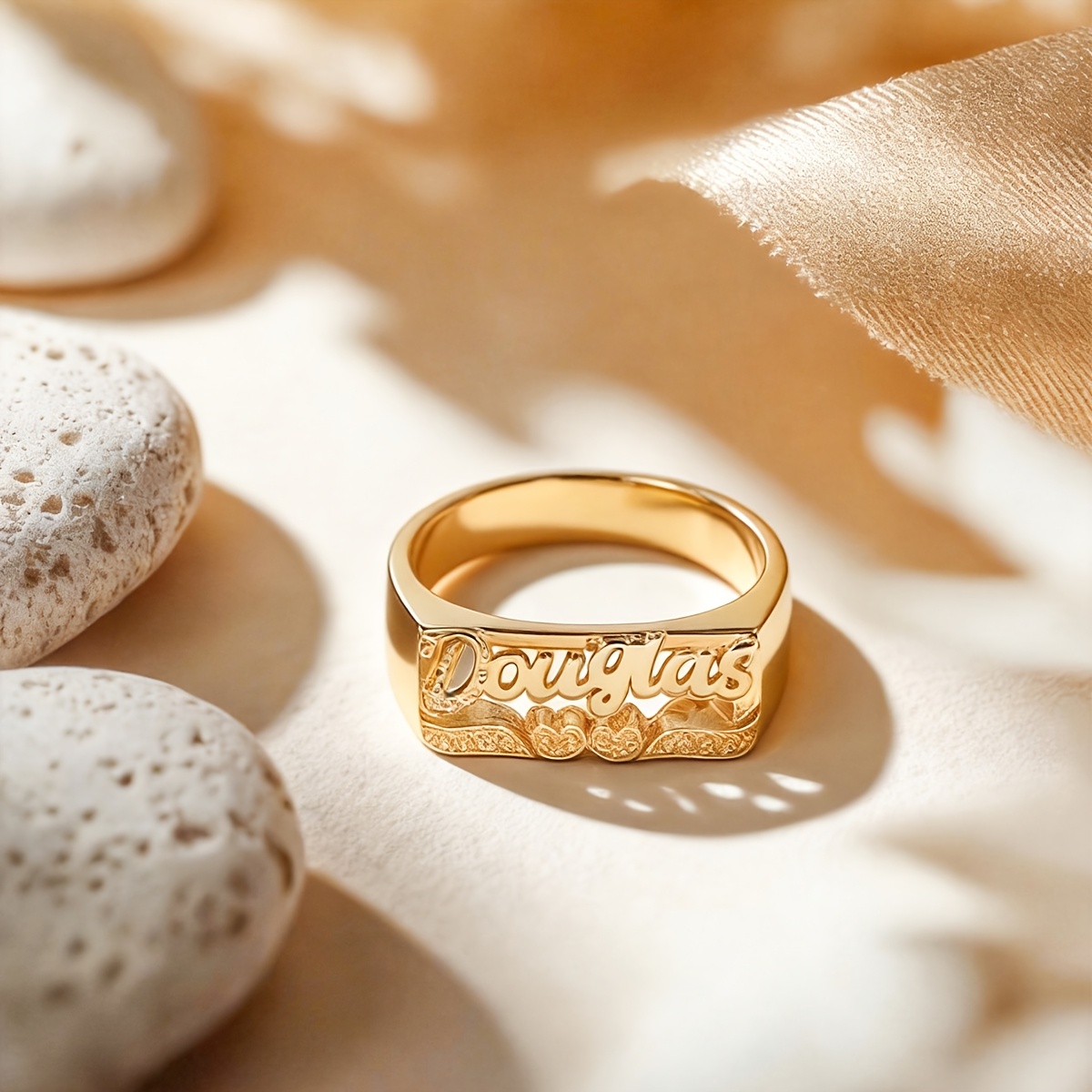 TEMU Anillo personalizado con en inglés para mujer, para , regalo , regalo de , aniversario, Día de la , San Valentín, regalo de graduación, Navidad,