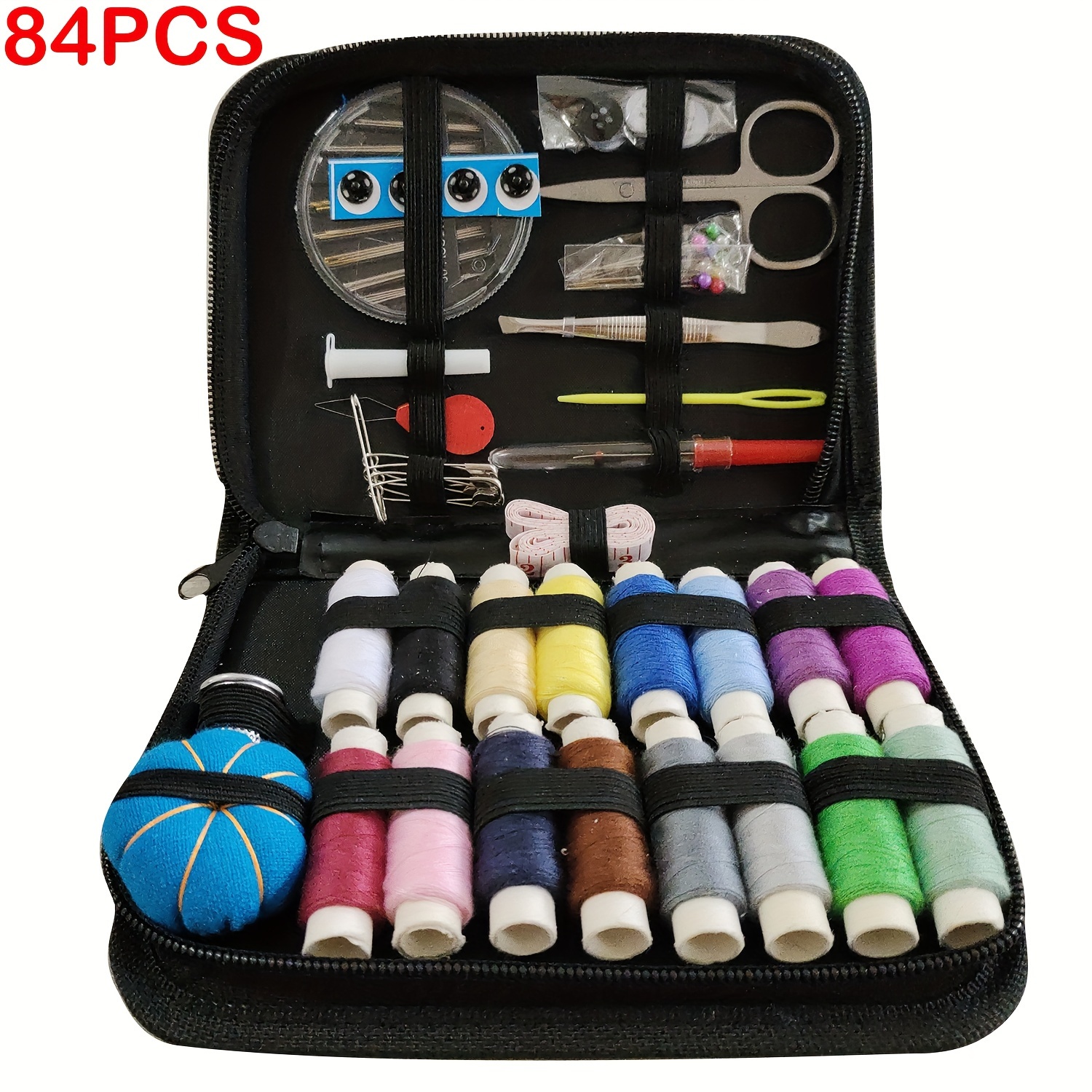 

98/84pcs Sewing Kit With Sewing Supplies And Accessories - 40-color Threads, Needle And Thread Kit Products For Small Fixes, Basic Mini Travel Sewing Kit For Emergency Repairs