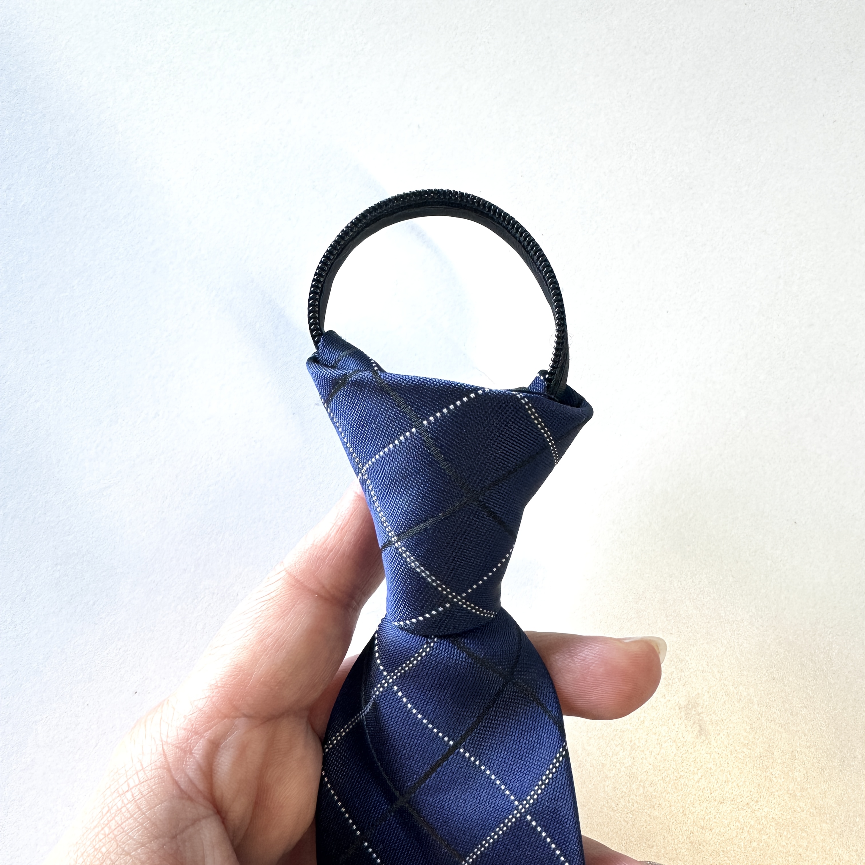 TEMU Cravate d'affaires pour homme | portable à fermeture éclair, polyester, tissu tissé