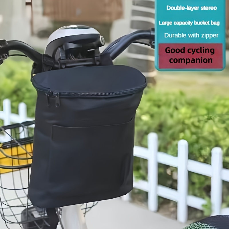 A Bike Bag, Bike Bag, And A Large Capacity Handlebar Are Detachable And Designed For Organized Storage, Suitable For Riding And Compatible With Models Of Bicycles, Electric Bikes, And Folding Bikes