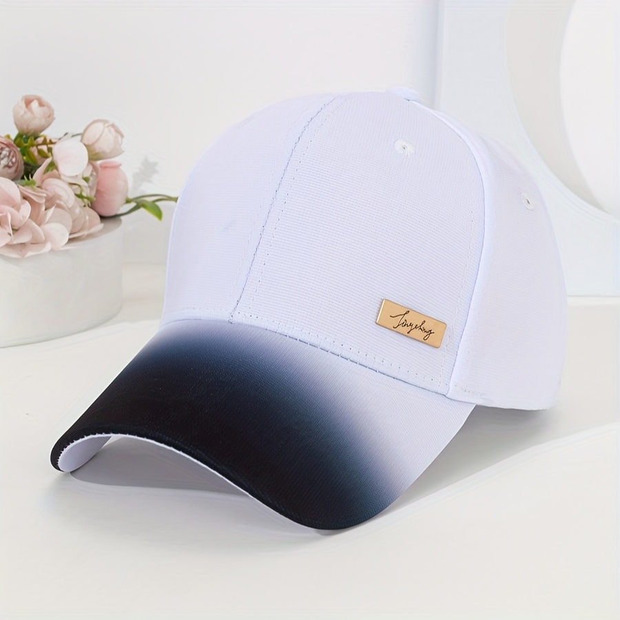 TEMU [Gorra de béisbol degradada] Gorra de béisbol degradada de calidad | Gorra de lengua de multifuncional de viaje, running y ciclismo de , fácil y