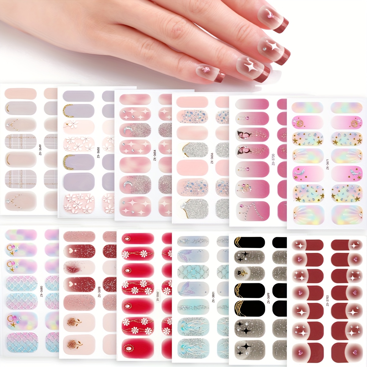 3d nail polish strips spring summer star - Temu Kuwait