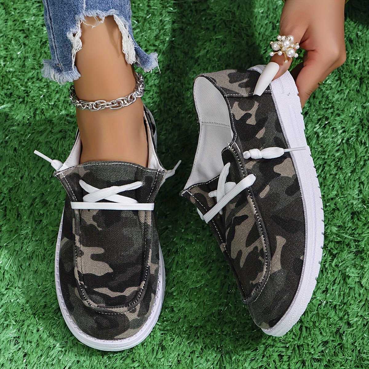 Fashion Skateboard Shoes Women s Camo Pattern Shoe Surface - Temu Australia