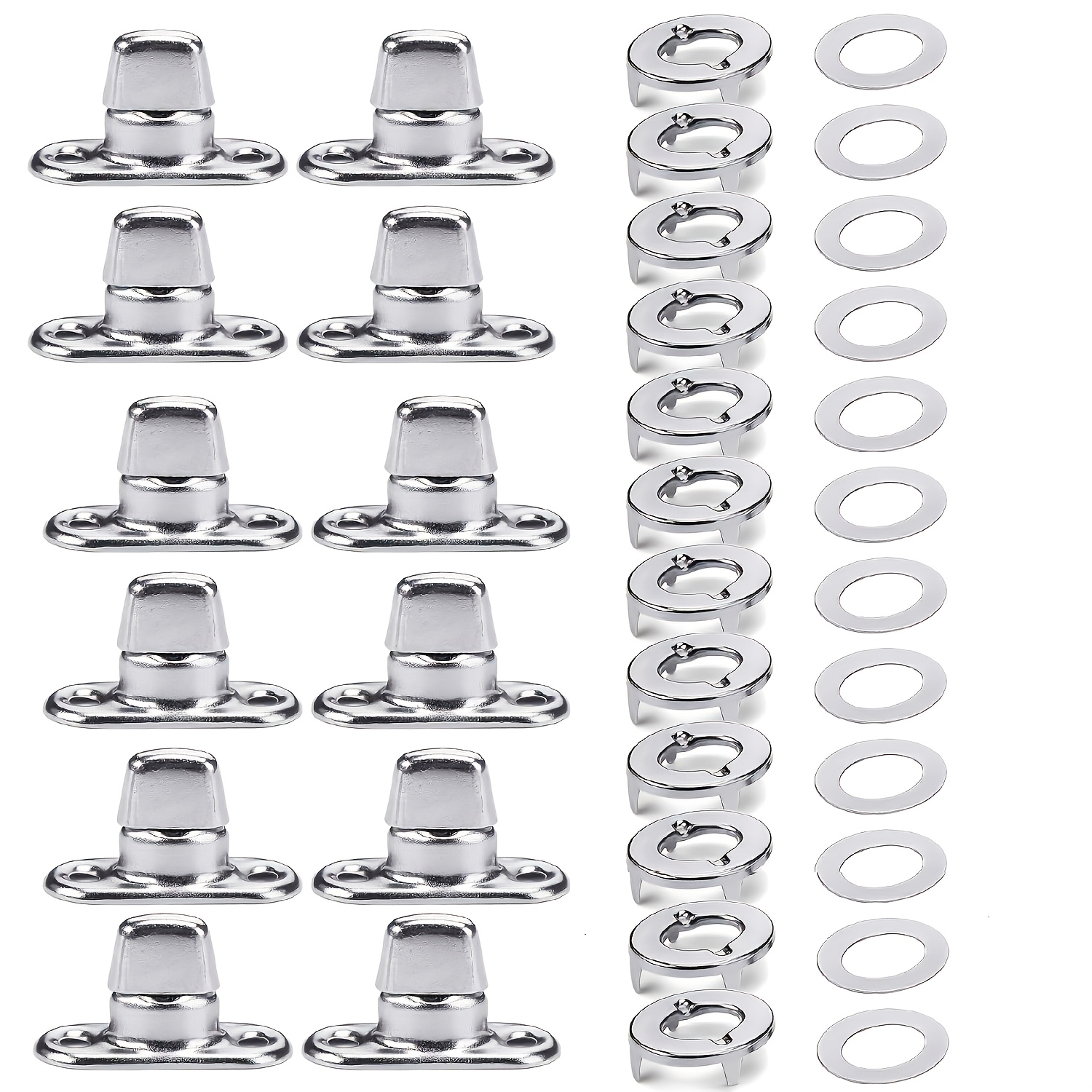 TEMU 12 Sets Canvas Twist Lock Fasteners, Turn Button Fasteners, Eyelet For Canvas Marine Fastener Turn Buttons