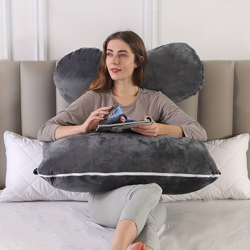 This Ultra-Comfortable U-Shaped Pregnancy Pillow Features a Soft Plush Surface, Making It Suitable for Side Sleeping While Providing Support for The Waist And Legs, Alleviating Pressure on The Abdomen And Back, And Is Available in Various Colors And