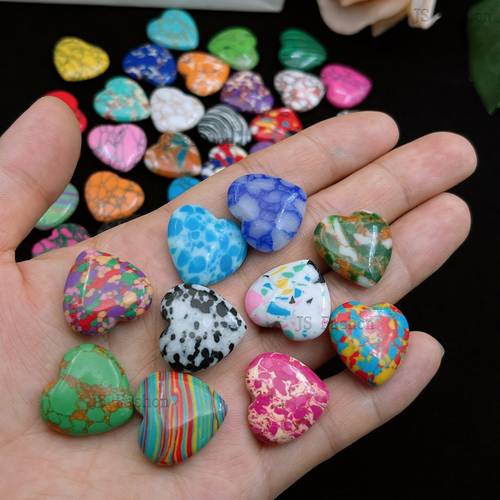 50pcs multi color heart shaped turquoise love heart artificial perfect gift for crafters diy enthusiasts making and home decor