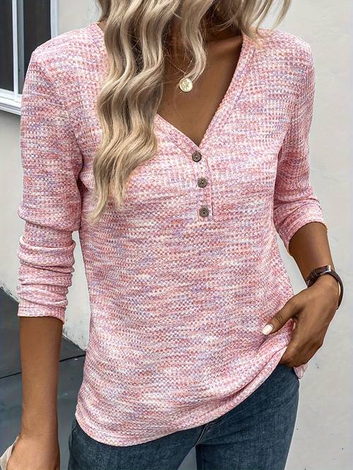 elegant casual button womens t shirt