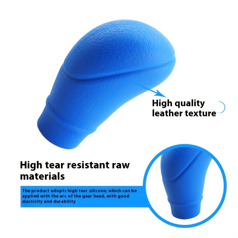 TEMU universal de silicona con ovalado para pomo de cambio, resistente al y antiarañazos, protector de cabeza de cambio para coche, piezas de