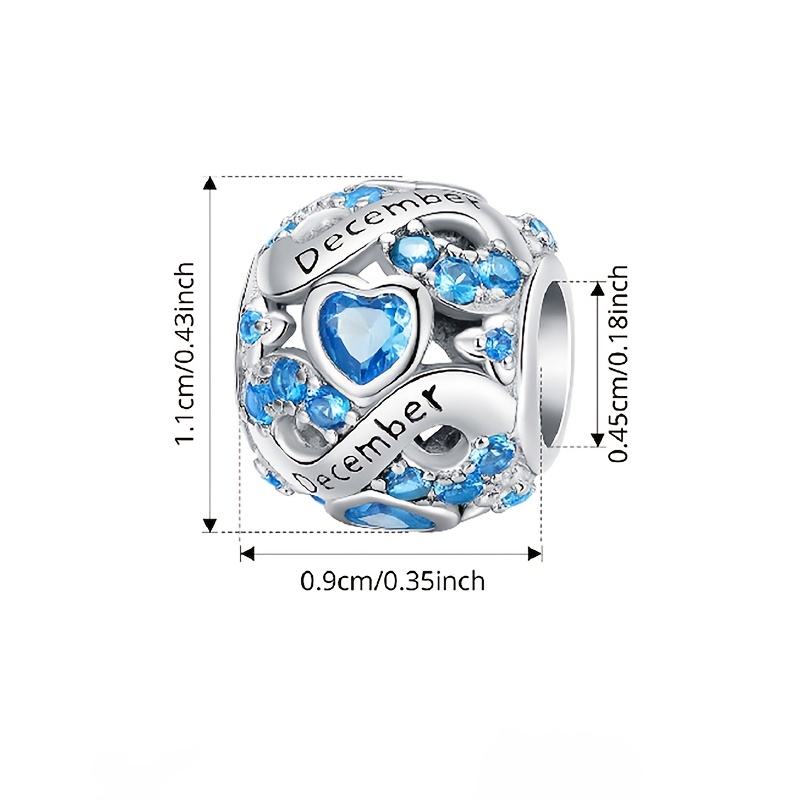 Women's Elegant Birthstone Infinite Love Heart Pendant