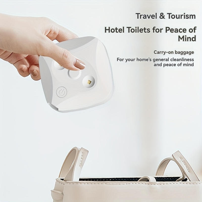 1 smart toilet cleaner toilet purifier 1 double sided tape rechargeable led light multifunctional and portable suitable for home and business travel use Product details 7