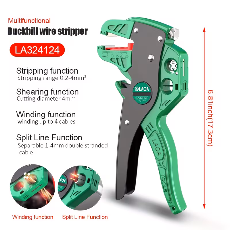 duckbill wire multi functional automatic skinning and peeling pliers special tool for electricians beak cable Product details 4