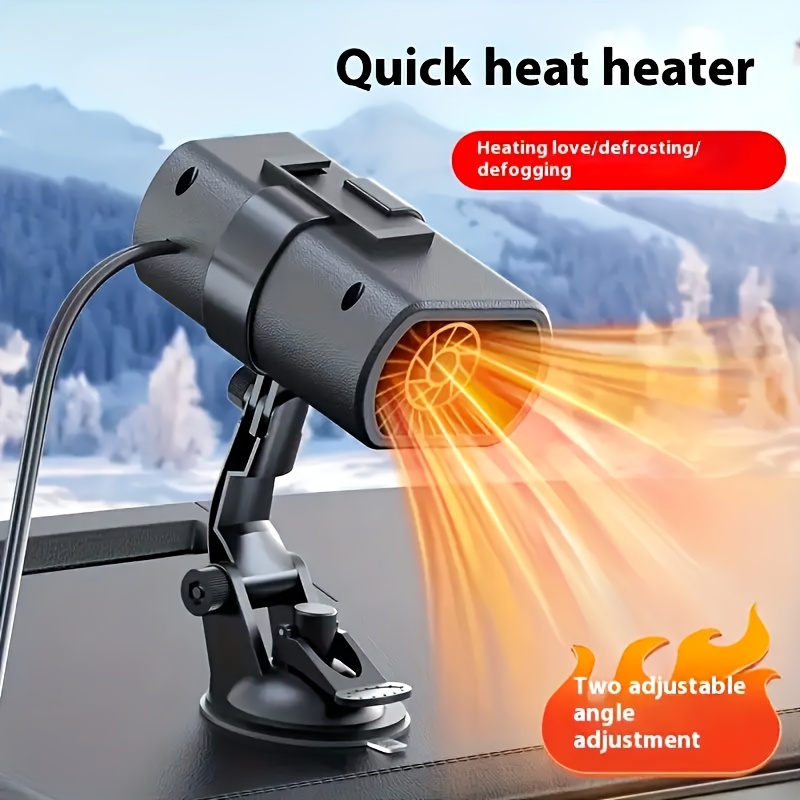   12v car heater fast heating 360 degree adjustable natural warm air suitable for most vehicles