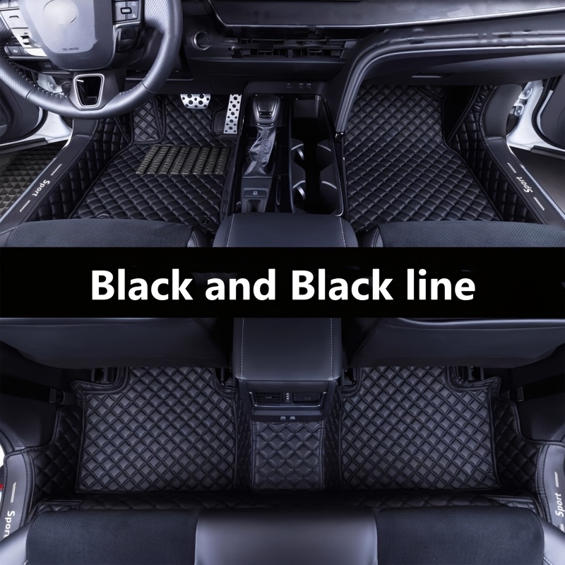 TEMU For Octavia (left-hand Drive) Floor Mats | Perfectly Fitted Pu Leather, Suitable For Use, 360Â° High-, Easy-to-install And Clean Interior
