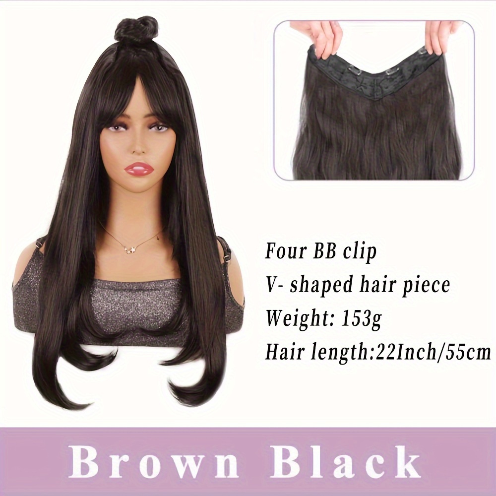 5 Stück Puppenperücken 15cm - Glattes Haar Für BJD Blythe Pullip Puppen Schwarz